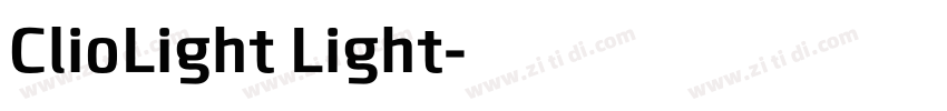 ClioLight Light字体转换